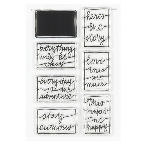 Studio Calico - Clear Photopolymer Stamps - Block Phrases