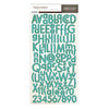 Studio Calico - Memoir Collection - Chipboard Stickers - Alphabet - Teal