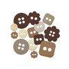 Studio Calico - Classic Calico Collection - Chipboard Shapes - Buttons