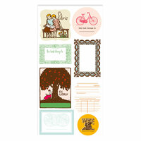 American Crafts - Studio Calico - Autumn Press Collection - Cardstock Stickers - Bookplate