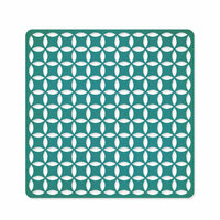 American Crafts - Studio Calico - Memoir Collection - 12 x 12 Die Cut Paper - Intertwined Circle - Teal