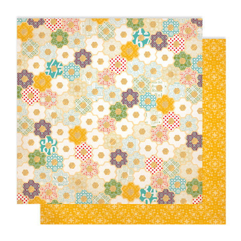 Studio Calico - Memoir Collection - 12 x 12 Double Sided Paper - Flower Bed