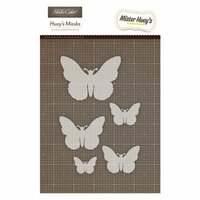 Studio Calico - Mister Huey's Color Mist - Stencils Mask Set - Butterflies