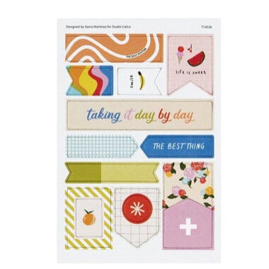 Studio Calico - Ups and Downs Collection - Chipboard Stickers