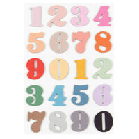 Studio Calico - Go With The Flow Collection - Chipboard Numbers