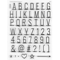 Studio Calico - Clear Photopolymer Stamps - Market Alphabet