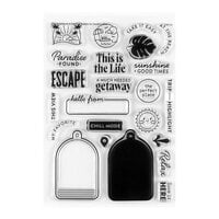 Studio Calico - Clear Photopolymer Stamps - Beach Keychain
