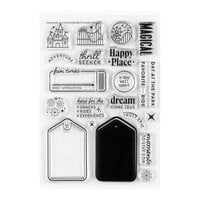 Studio Calico - Clear Photopolymer Stamps - Theme Park Keychain