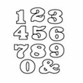 Studio Calico - Clear Acrylic Stamps - Storytime Numbers, CLEARANCE
