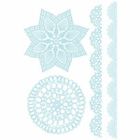 Studio Calico - Anthology Collection - Rub Ons - Doilies - Blue, CLEARANCE