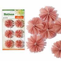 Studio Calico - State Fair Collection - Notions - Patterned Flowers - Pink