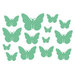 Studio Calico - Countryside Collection - Rub Ons - Butterfly - Green