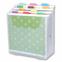 Scrap-eze - Vertical Storage Organizer Kit - Translucent White - Clear