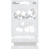 SEI - White Elegance Collection - Embellishment Accessories Pack - Silver Lining