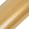 SEI - 12 x 12 Craft Paper with Foil Accents - Gold Chevron