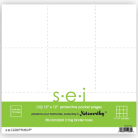 SEI - Noteworthy Collection - 12 x 12 Page Protectors with 4 x 4 Pockets - 10 Pack