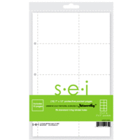 SEI - Noteworthy Collection - 7 x 12 Page Protectors with 3 x 4 3 x 3 Pockets - 10 Pack