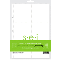 SEI - Noteworthy Collection - 8 x 12 Page Protectors with 4 x 4 Pockets - 10 Pack