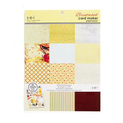 SEI - Brentwood Collection - 8.5 x 11 Card Making Pad