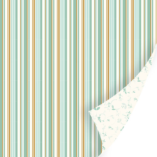 SEI - Sweet Sora Collection - 12 x 12 Double Sided Paper with Foil Accents - Hansom Stripes