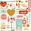 SEI - Sweet Sora Collection - Cardstock Stickers with Glitter Accents