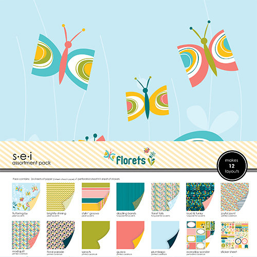 SEI - Florets Collection - 12 x 12 Assortment Pack