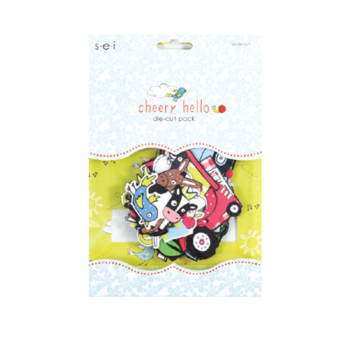 SEI - Cheery Hello Collection - Die Cut Accents
