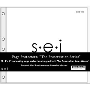 SEI - Preservation Series - 8 x 8 Page Protectors - 10 Pack