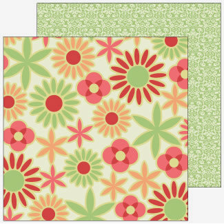 SEI - Patterned Double Sided Paper - Winnie's Walls - Winnie Blooms, CLEARANCE
