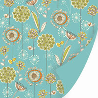 SEI - Dill Blossom Collection - 12x12 Double Sided Textured Paper - Nigella