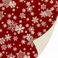 SEI - Alpine Frost Collection - 12x12 Double Sided Textured Glittered Paper - Christmas - Dust of Snow, CLEARANCE