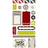 SEI - Alpine Frost Collection - Christmas - Coaster Element Tags, CLEARANCE