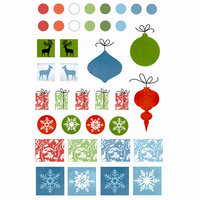 SEI - Glitzmas Collection - Christmas - Epoxy Stickers, CLEARANCE