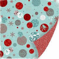 SEI - Winter Song Collection - 12 x 12 Double Sided Foil Paper - Snow Bubbles