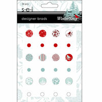 SEI - Winter Song Collection - Designer Brads, CLEARANCE