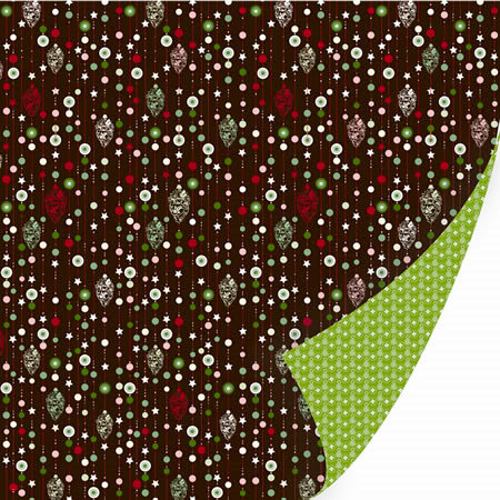 SEI - Christmas Mint Collection - 12 x 12 Double Sided Varnish Paper - Nonparelis , CLEARANCE