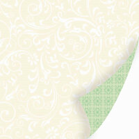 SEI - Christmas Mint Collection - 12 x 12 Double Sided Pearl Paper - Meringue