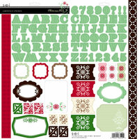 SEI - Christmas Mint Collection - Cardstock Stickers with Foil Accents, CLEARANCE