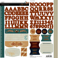 SEI - Moravia Collection - Cardstock Stickers with Foil Accents