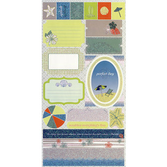 SEI - Beach Collection - Cardstock Stickers with Glitter Accents