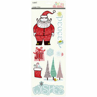 SEI - Kris Kringle Collection - Christmas - 3 Dimensional Cardstock Stickers with Glitter Accents - Page Titles