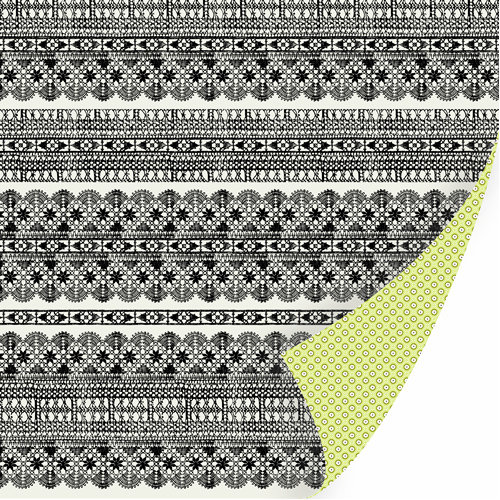SEI - Couture Collection - 12 x 12 Double Sided Pewter Foil Paper - Lace