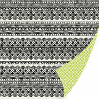 SEI - Couture Collection - 12 x 12 Double Sided Pewter Foil Paper - Lace