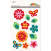 SEI - Sunny Day Collection - Felt Flower Elements with Gem Accents