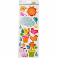 SEI - Sunny Day Collection - Page Elements - Cardstock Stickers with Gem Accents