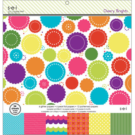 SEI - Cheery Brights Collection - 12 x 12 Paper Pad