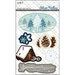 SEI - Silver Valley Collection - Christmas - 3 Dimensional Cardstock Stickers - Elements