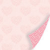 SEI - Promise Me Collection - 12 x 12 Double Sided Pink Foil Paper - Kisses