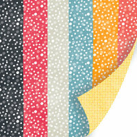 SEI - Vanilla Sunshine Collection - 12 x 12 Double Sided Pearl Foil Paper - Honey Bubbles