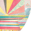 SEI - Vanilla Sunshine Collection - 12 x 12 Double Sided Perforated Sheet - Rays of Sunshine